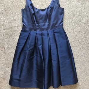 Adrianna papell size 6 blue satin dress